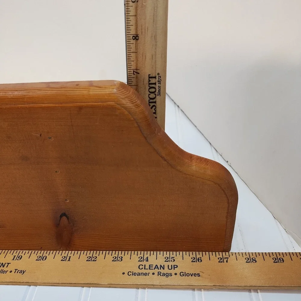 Vintage Handmade Wood Wall Shelf 27
